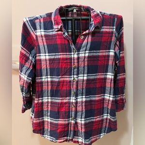 Flannel in red white & blue